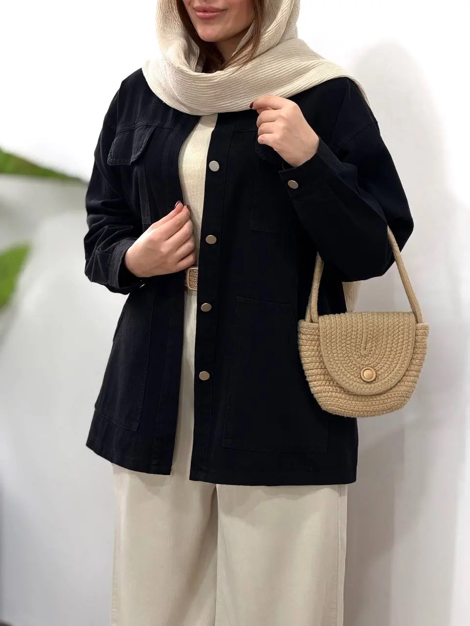 مانتو کتان کاغذی آیسو شارلوت